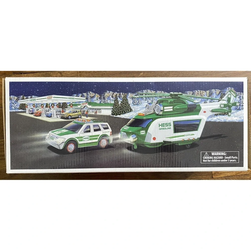 NEW Hess‎ Helicopter & Rescue Truck Lights & Sound Holiday or Birthday Gift